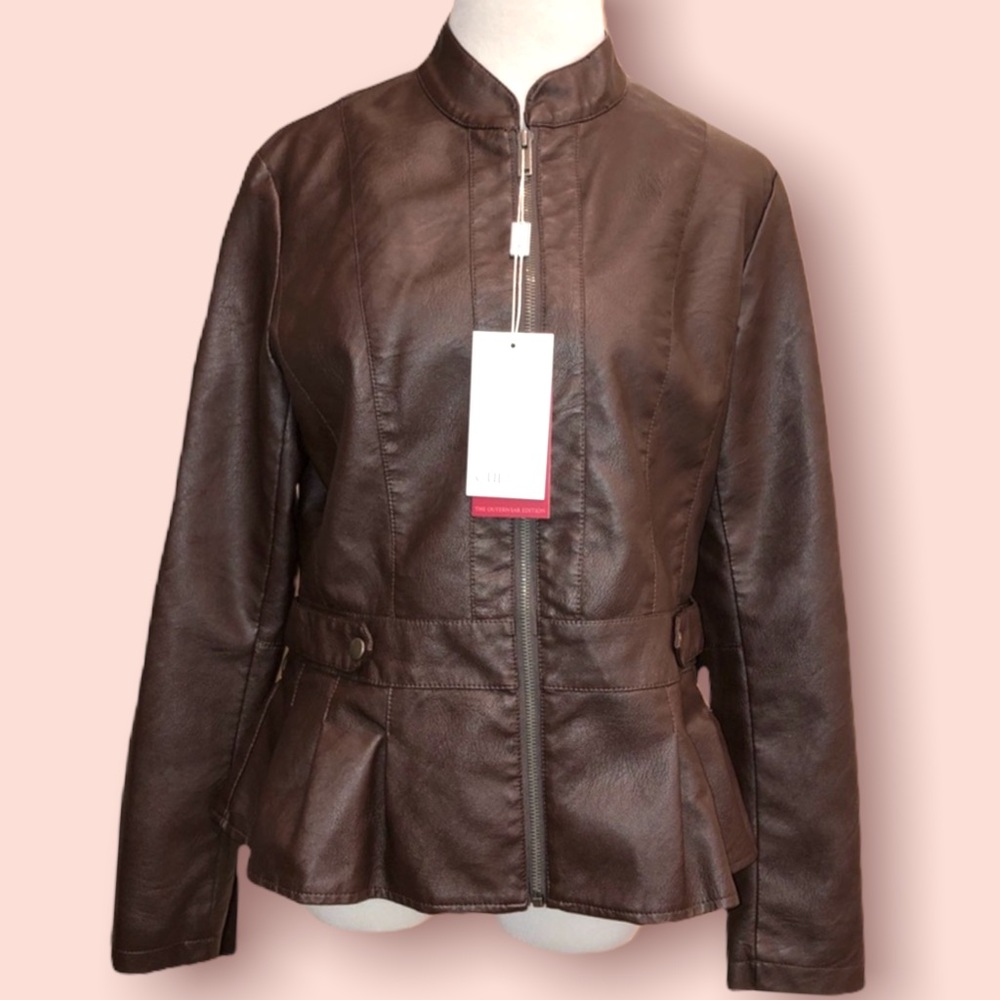 Culture Faux Brown Leather